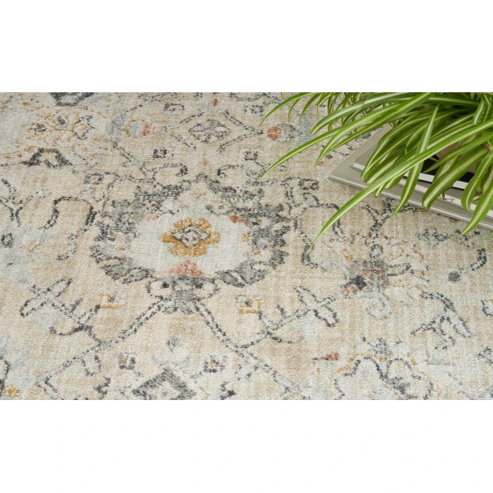 Nourison Oushak Home Cream OUS01 8 ft. X 9 ft. 10 in. Rectangle Rug