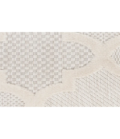 Nourison Easy Care Ivory/White NES01 2 ft. X 4 ft. Rectangle Rug