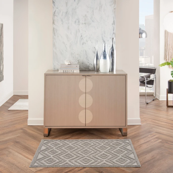Nourison Versatile Area Rug NRV01 Silver Grey