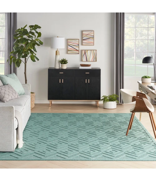 Nourison Versatile Area Rug NRV01 Aqua/Teal
