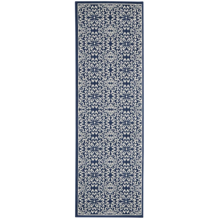 Nourison Jubilant Runner Area Rug JUB06-Navy/Ivory