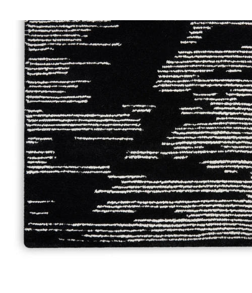 Michael Amini Ma30 Star Area Rug SMR02 Black Ivory