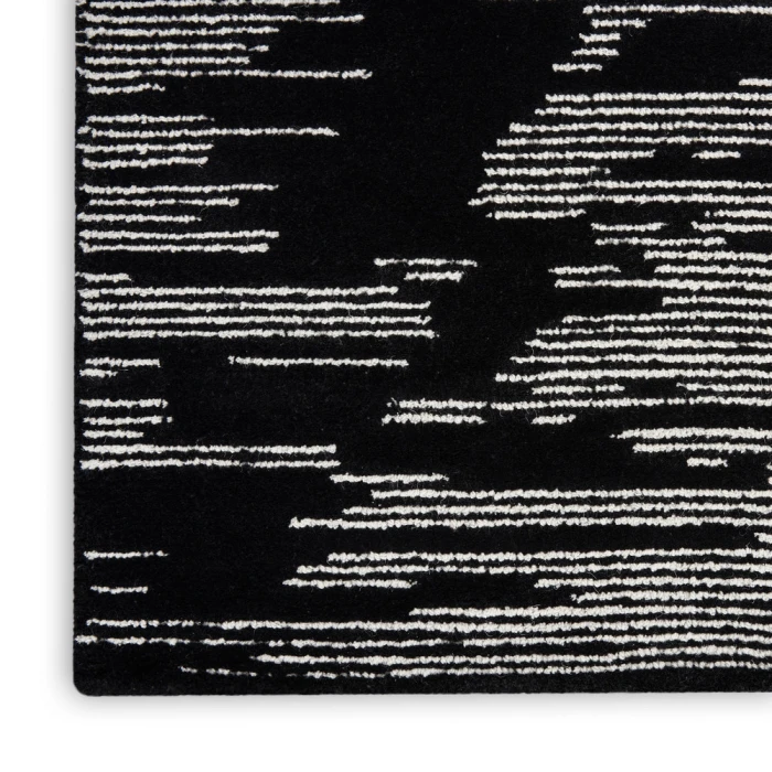 Michael Amini Ma30 Star Area Rug SMR02 Black Ivory