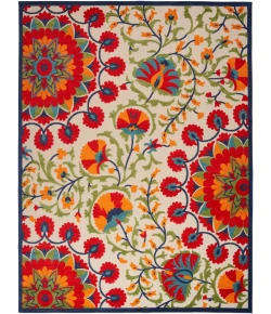 Nourison Home Aloha ALH20 Red Multicolor 10 ft. X 14 ft. Area Rug