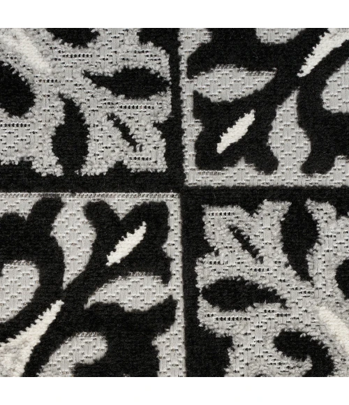 Nourison Aloha Area Rug ALH34 Black White