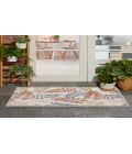 Nourison Aloha Blue Mocha ALH18 2 ft. 8 in. X 4 ft. Rectangle Rug