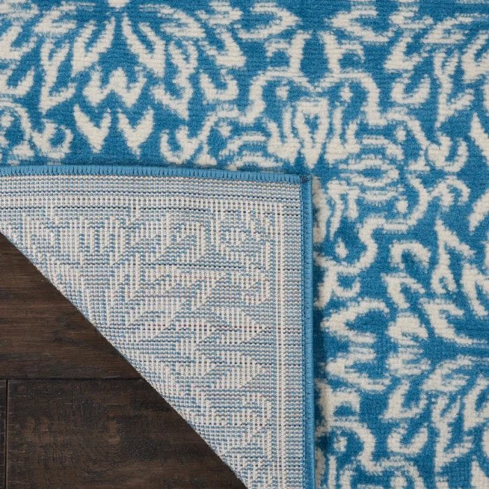 Nourison Jubilant Runner Area Rug JUB06-Ivory/Blue