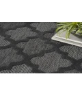 Nourison Easy Care Charcoal Black NES01 4 ft. Round Rug