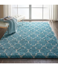 Nourison Home Amore AMOR2 Aqua 3 ft. 11 in. X 5 ft. 11 in. Area Rug
