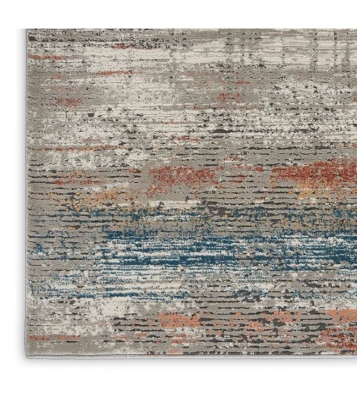 Nourison Rustic Textures Area Rug RUS12-Grey/Multi