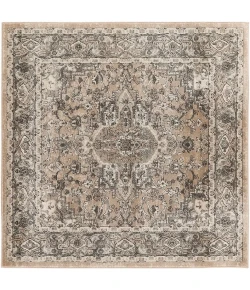 Nourison Home Quarry QUA05 Beige Grey 4 ft. Square Area Rug