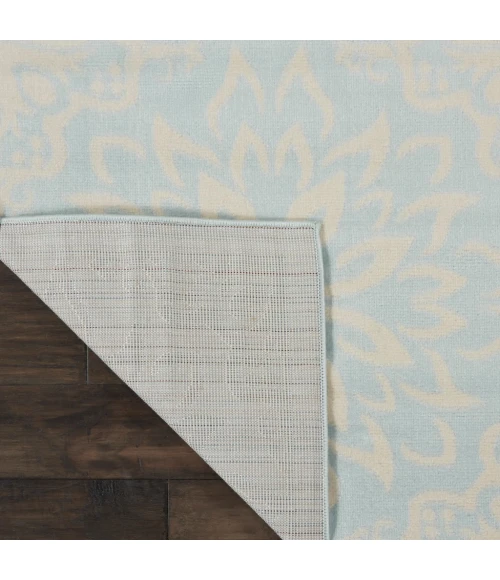 Nourison Jubilant Area Rug JUB06-Ivory/Light Blue