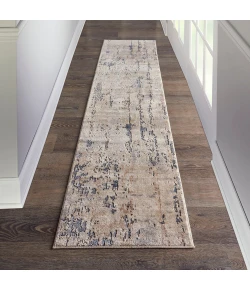 Nourison Home Quarry QUA01 Beige Grey 2 ft. 2 in. X 12 ft. Area Rug