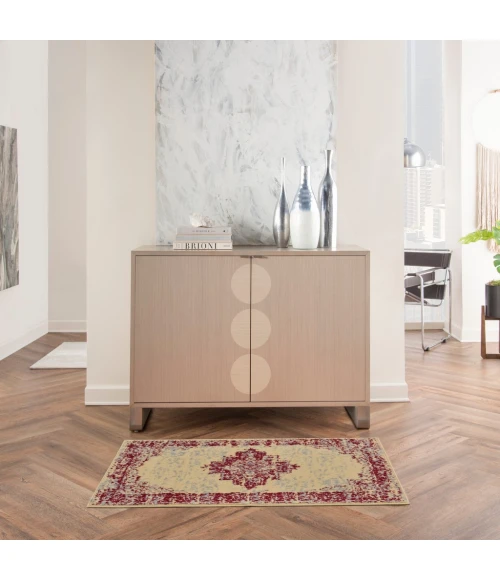 Nourison Grafix Area Rug GRF14-Cream Red