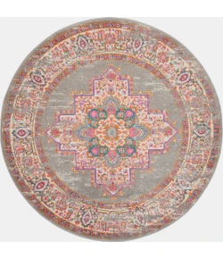 Nourison Home Passion PSN03 Grey 8 ft. Round Area Rug