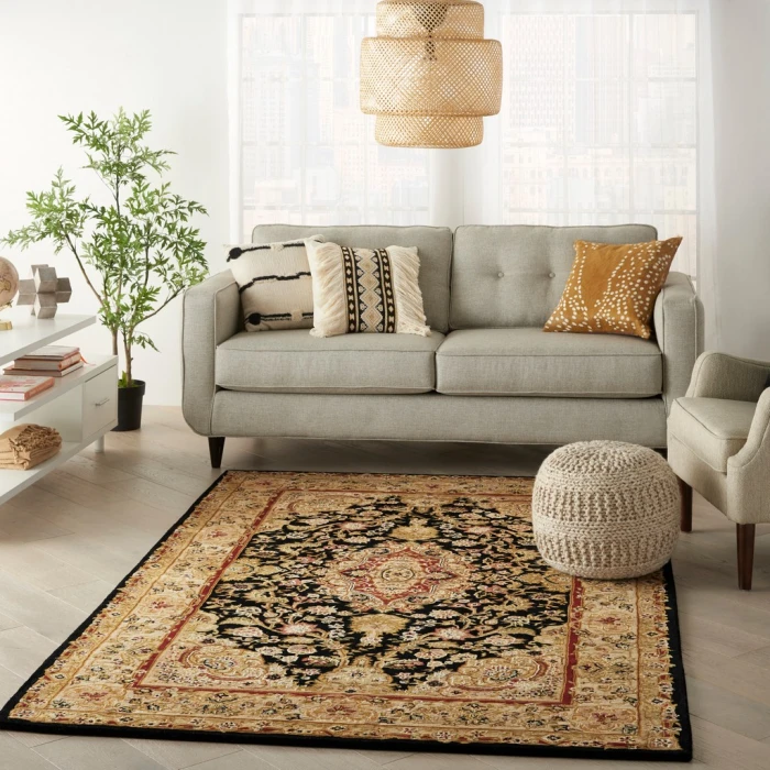 Nourison 2000 Area Rug 2028-Black