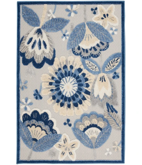 Nourison Aloha Area Rug ALH25-Blue/Grey
