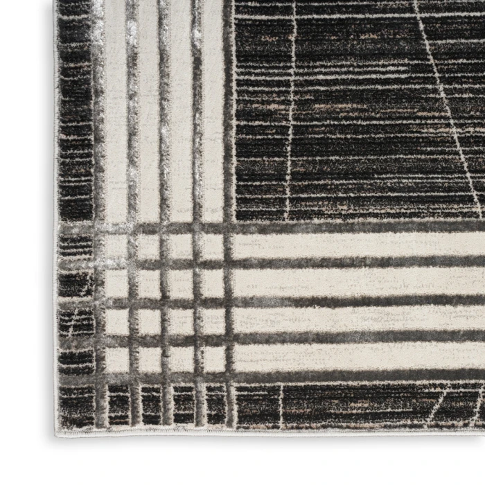 Nourison Desire Area Rug DSR01 Charcoal/Silver
