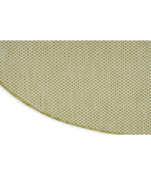 Nourison Courtyard Ivory Green COU01 5 ft. X 8 ft. Oval Rug