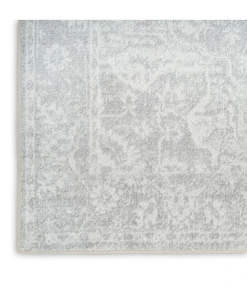Nourison Astra Machine Washable Grey ASW12 3 ft. 3 in. X 5 ft. Rect. Rug