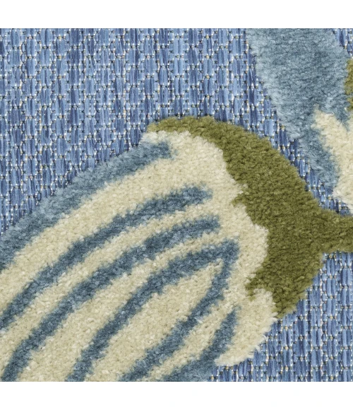 Nourison Aloha Blue Sage ALH33 7 ft. 10 in. X 10 ft. 6 in. Rect. Rug