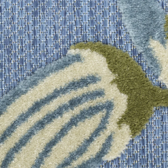 Nourison Aloha Blue Sage ALH33 7 ft. 10 in. X 10 ft. 6 in. Rect. Rug