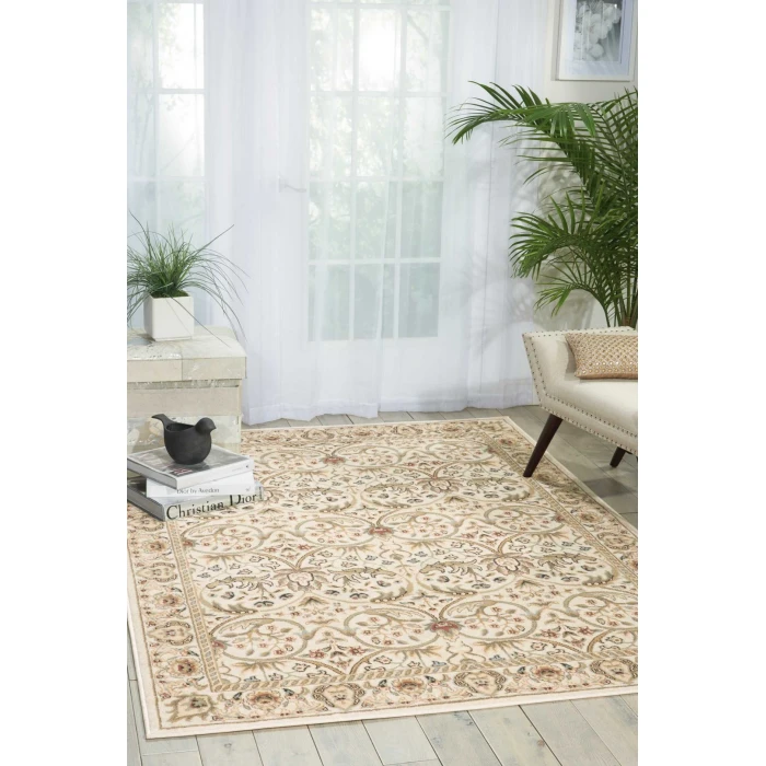 Nourison Walden Ivory WAL03 3ft. 9in. x 5ft. 9in. Rect. Rug