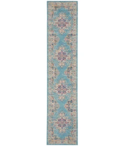 Nourison Home Passion PSN03 Light Blue 2 ft. 2 in. X 10 ft. Area Rug