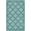 Nourison Home Easy Care NES01 Aqua Teal 2 ft. X 4 ft. Area Rug