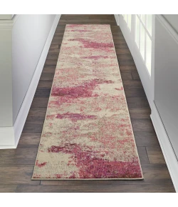 Nourison Home Celestial CES02 Ivory Pink 2 ft. 2 in. X 7 ft. 6 in. Area Rug