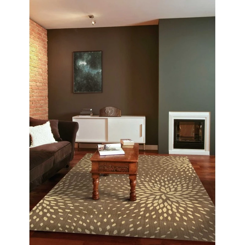 Nourison Home Capri Brown CAP2 3ft.6in. x 5ft.6in. Rect. Rug