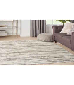 Nourison Home Serenity Home SRH03 Ivory Beige 3 ft. 11 in. X 5 ft. 11 in. Area Rug