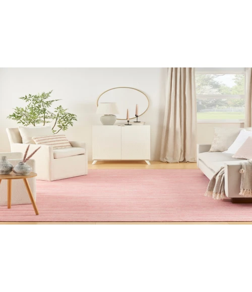 Nourison Washable Essentials Pink WAE01 6 ft. X 9 ft. Rectangle Rug