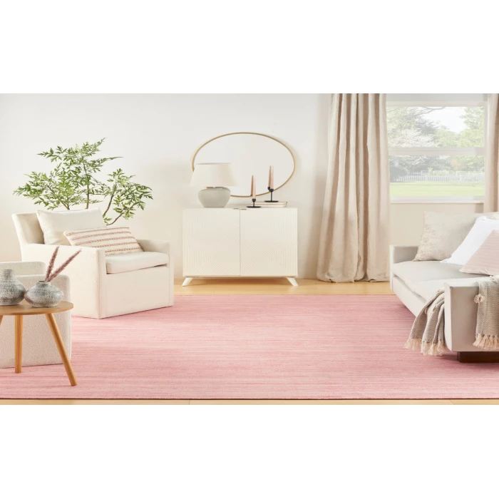 Nourison Washable Essentials Pink WAE01 6 ft. X 9 ft. Rectangle Rug