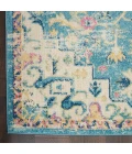 Nourison Passion Area Rug PSN25 Ivory/Light Blue 2'2" x 10'