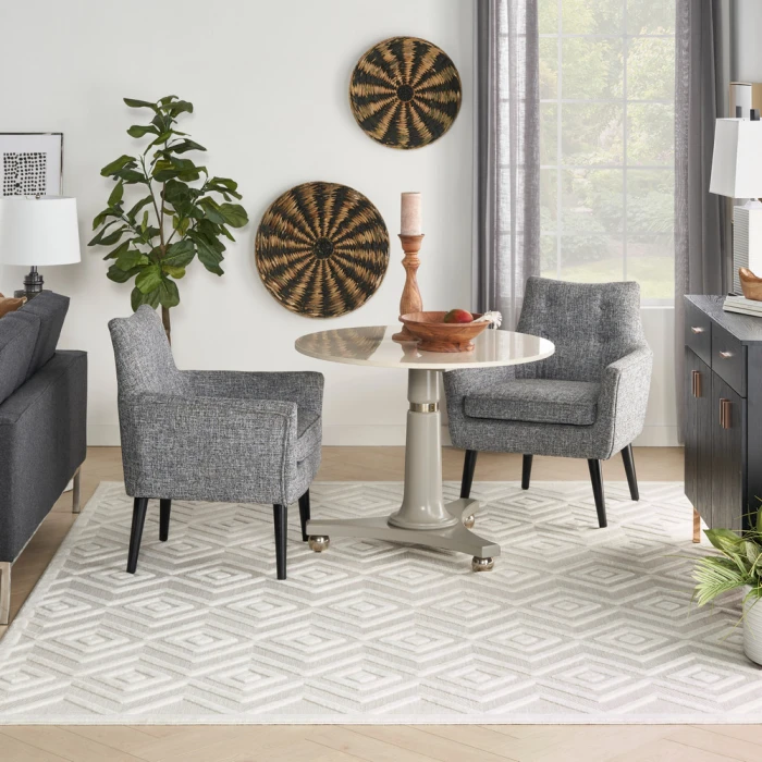 Nourison Versatile Area Rug NRV01 Ivory/White