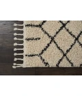 Nourison Moroccan Shag Runner Area Rug MRS01-Cream