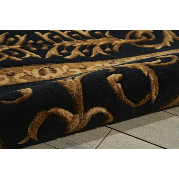 Nourison Home Vallencierre Beige Black VA35 9ft.9in. x 13ft.9in. Rect. Rug