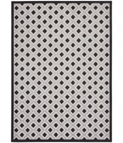 Nourison Home Aloha ALH26 Black White 12 ft. X 15 ft. Area Rug