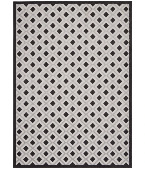 Nourison Aloha Area Rug ALH26 Black White 12' x 15'