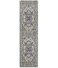 Nourison Quarry Ivory Navy QUA18 10 ft. Rect. Rug