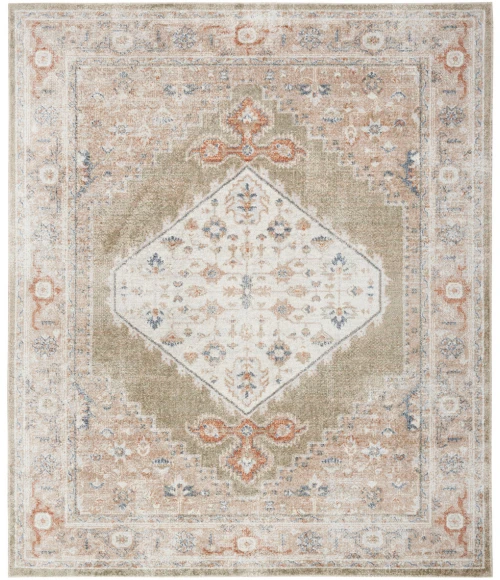 Nourison Astra Machine Washable Area Rug ASW11 Sage Multi