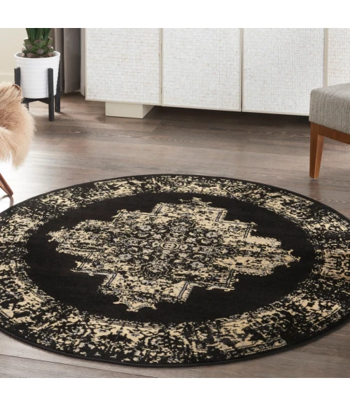 Nourison Grafix Area Rug GRF14-Black