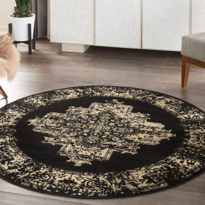 Nourison Grafix Area Rug GRF14-Black