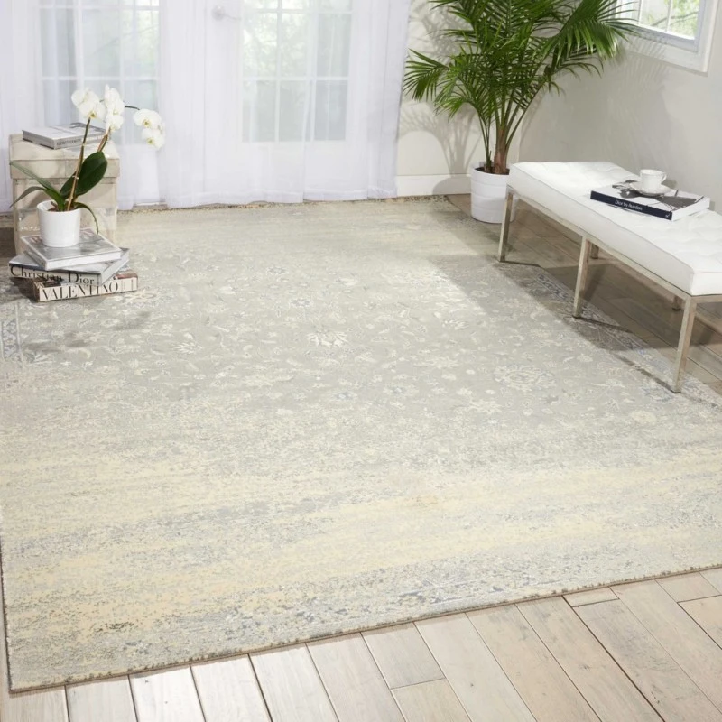 Nourison Luminance Area Rug LUM10-Silver