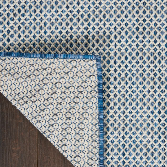 Nourison Courtyard Area Rug COU01-Ivory Blue