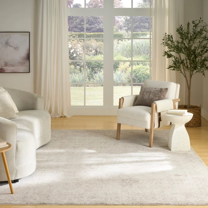 Nourison Shadows Ivory Grey SHW04 9 ft. X 12 ft. Rect. Rug
