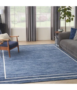 Nourison Home Nourison Essentials NRE02 Navy/Ivory 9 ft. X 12 ft. Area Rug