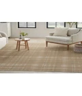 Nourison Grafix Taupe GRF03 6 ft. X 9 ft. Rectangle Rug