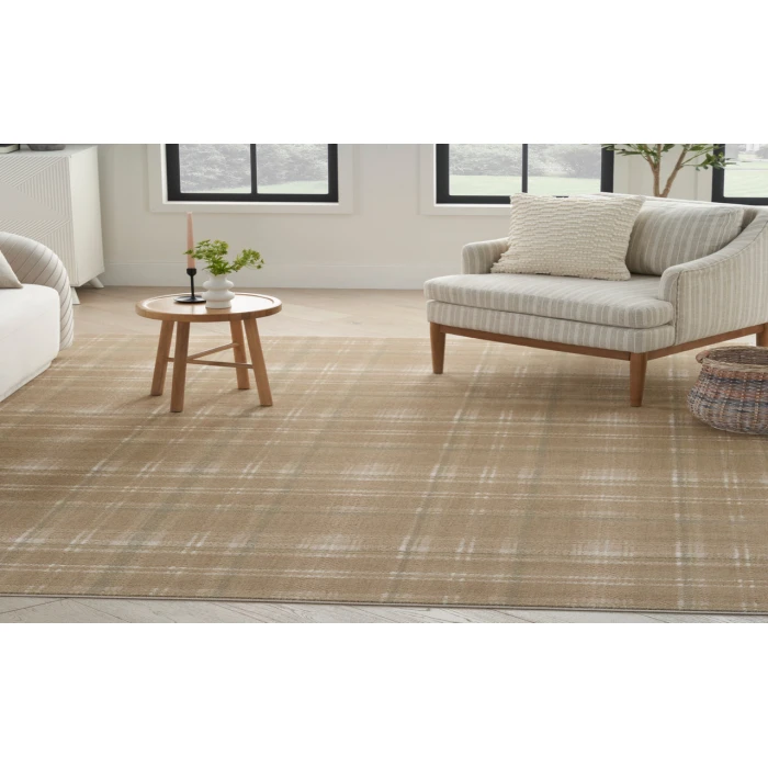 Nourison Grafix Taupe GRF03 6 ft. X 9 ft. Rectangle Rug